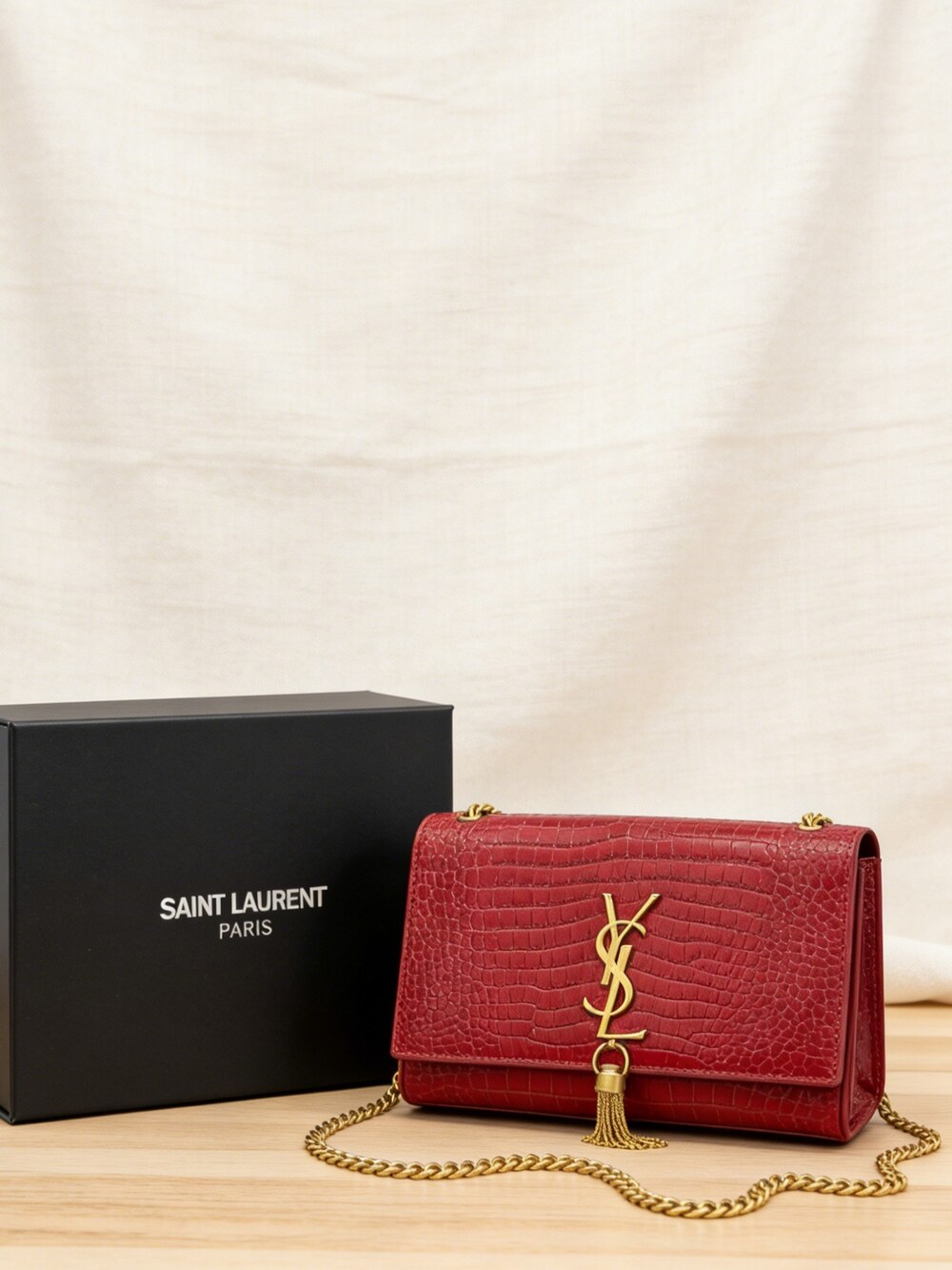 Kate Medium Leather Tassel Bag